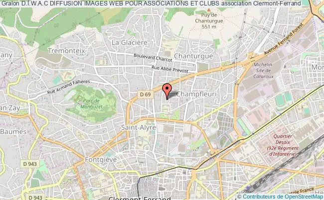 plan association D.i.w.a.c Diffusion Images Web Pour Associations Et Clubs Clermont-Ferrand