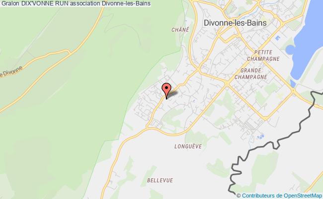 plan association Dix'vonne Run Divonne-les-Bains