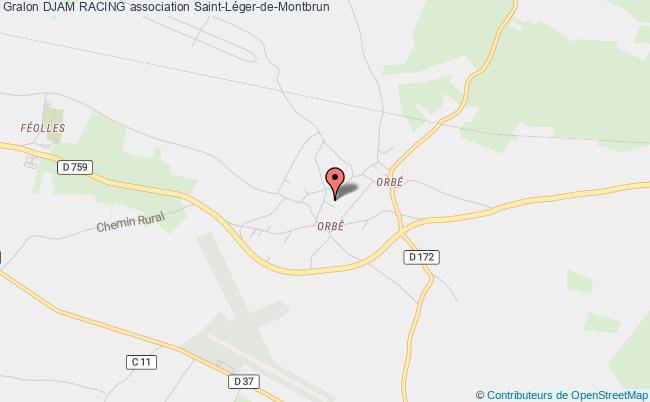 plan association Djam Racing Saint-Léger-de-Montbrun