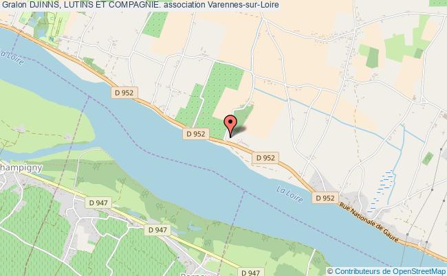 plan association Djinns, Lutins Et Compagnie. Varennes-sur-Loire