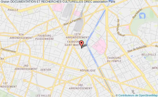 plan association Documentation Et Recherches Culturelles Drec Paris