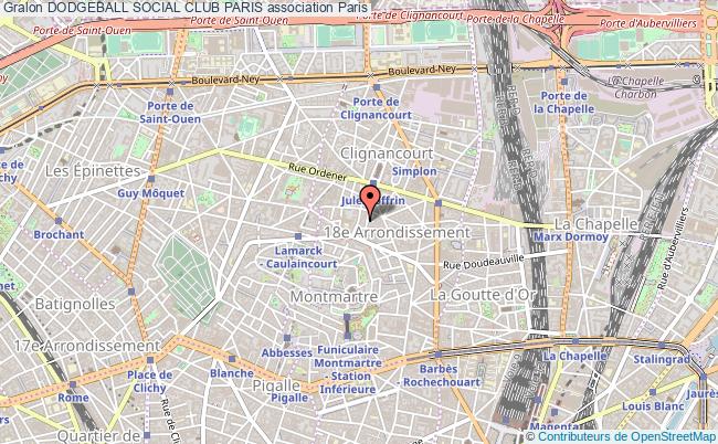 plan association Dodgeball Social Club Paris Paris