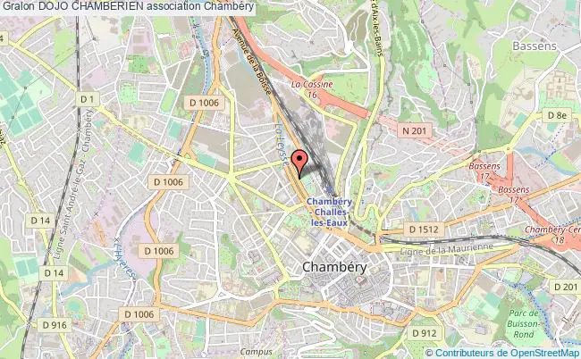 plan association Dojo Chamberien Chambéry