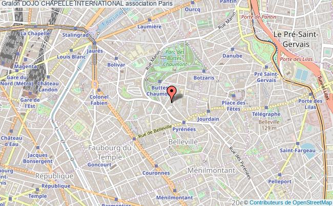 plan association Dojo Chapelle International PARIS