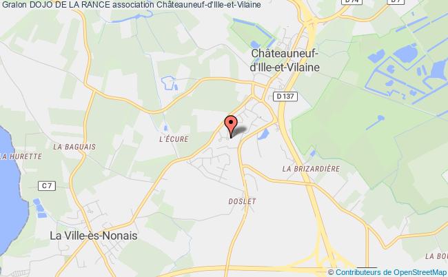 plan association Dojo De La Rance Châteauneuf-d'Ille-et-Vilaine
