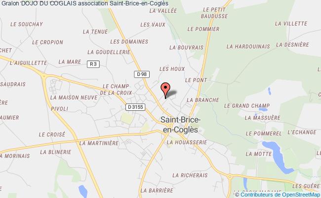 plan association Dojo Du Coglais Saint-Brice-en-Coglès