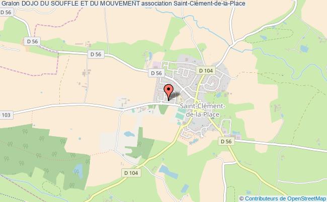 plan association Dojo Du Souffle Et Du Mouvement Saint-Clément-de-la-Place
