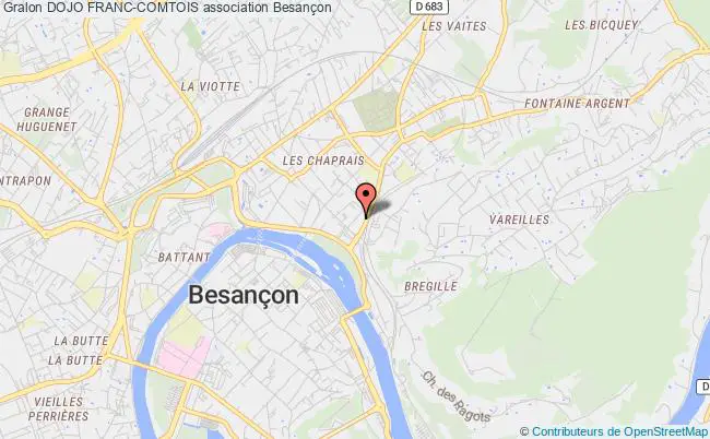 plan association Dojo Franc-comtois Besançon