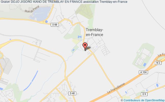 plan association Dojo Jigoro Kano De Tremblay En France Tremblay-en-France