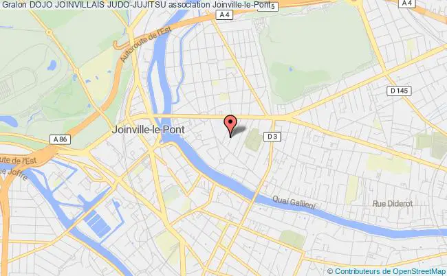 plan association Dojo Joinvillais Judo-jujitsu Joinville-le-Pont