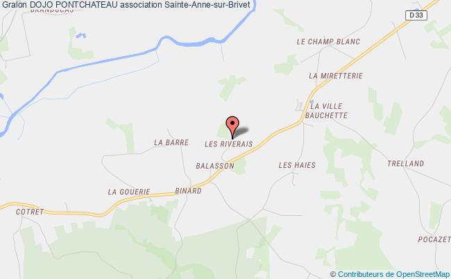 plan association Dojo Pontchateau Sainte-Anne-sur-Brivet