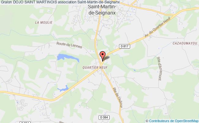 plan association Dojo Saint Martinois Saint-Martin-de-Seignanx