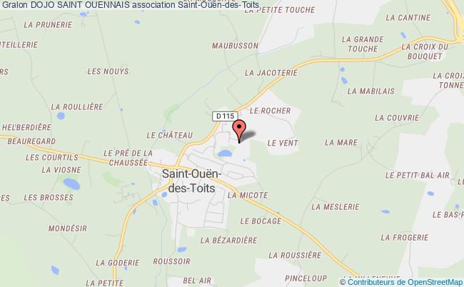 plan association Dojo Saint Ouennais Saint-Ouën-des-Toits