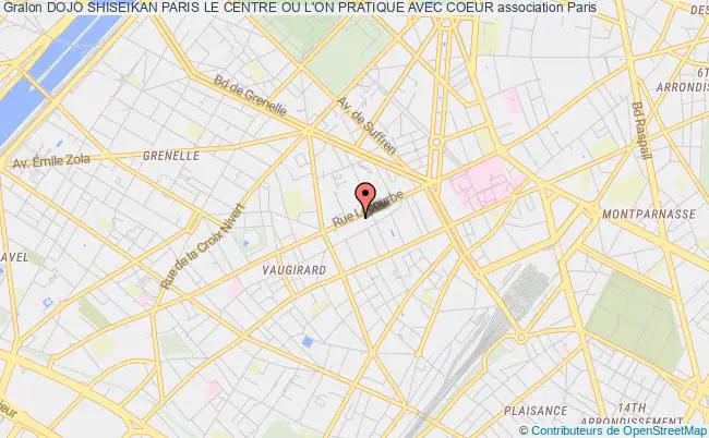 plan association Dojo Shiseikan Paris Le Centre Ou L'on Pratique Avec Coeur Paris