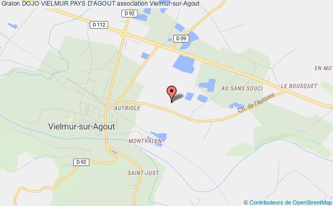 plan association Dojo Vielmur Pays D'agout Vielmur-sur-Agout