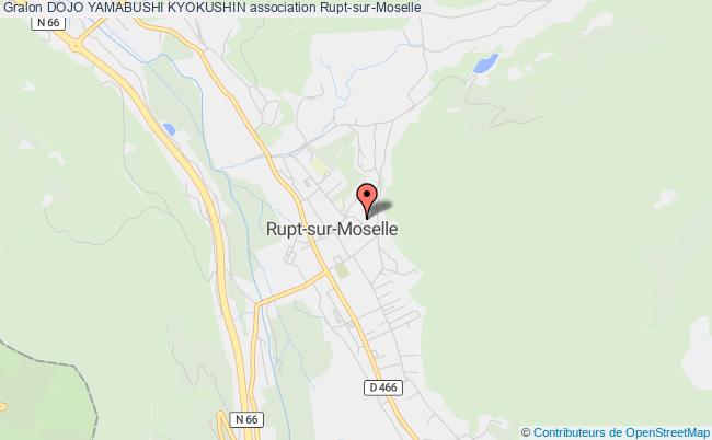 plan association Dojo Yamabushi Kyokushin Rupt-sur-Moselle