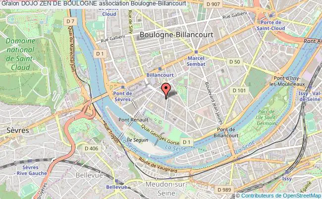 plan association Dojo Zen De Boulogne Boulogne-Billancourt