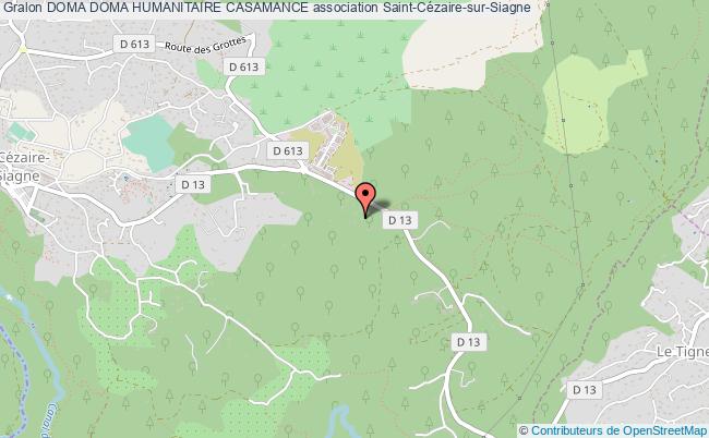 plan association Doma Doma Humanitaire Casamance Saint-Cézaire-sur-Siagne