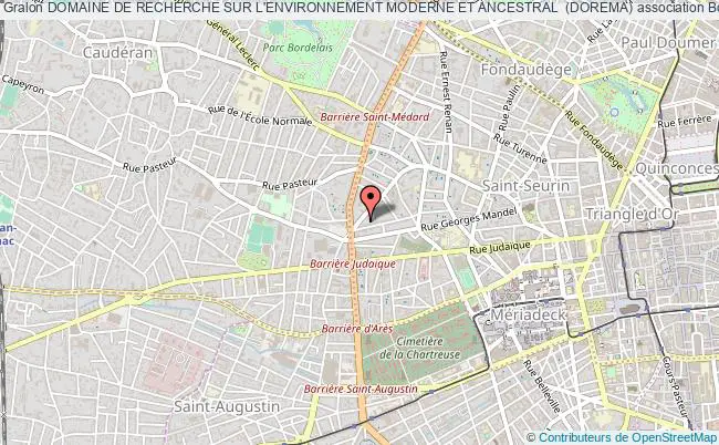 plan association Domaine De Recherche Sur L'environnement Moderne Et Ancestral  (dorema) Bordeaux