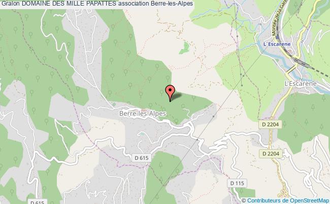 plan association Domaine Des Mille Papattes Berre-les-Alpes