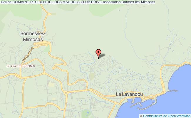 plan association Domaine Residentiel Des Maurels Club Prive Bormes-les-Mimosas