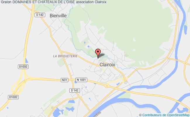 plan association Domaines Et ChÂteaux De L'oise Clairoix