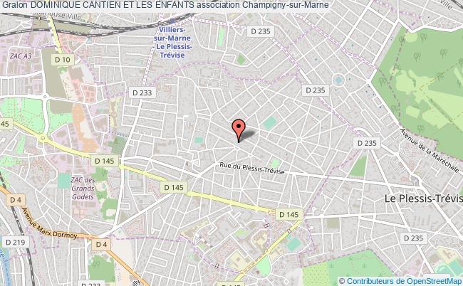 plan association Dominique Cantien Et Les Enfants Champigny-sur-Marne