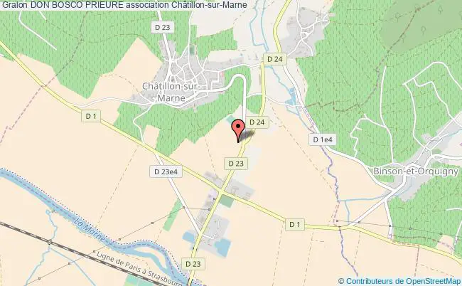 plan association Don Bosco Prieure Châtillon-sur-Marne