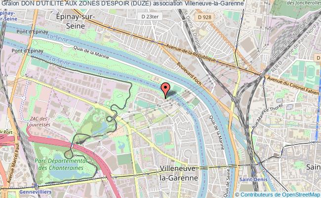 plan association Don D'utilite Aux Zones D'espoir (duze) Villeneuve-la-Garenne
