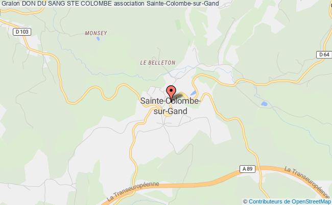 plan association Don Du Sang Ste Colombe Sainte-Colombe-sur-Gand