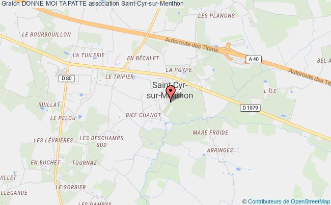 plan association Donne Moi Ta Patte Saint-Cyr-sur-Menthon