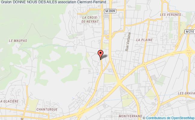 plan association Donne Nous Des Ailes Clermont-Ferrand