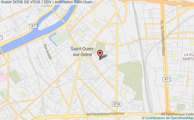plan association Dons De Vous ( Ddv ) Saint-Ouen-sur-Seine
