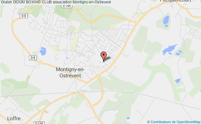 plan association Douai Boxing Club Montigny-en-Ostrevent