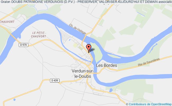 plan association Doubs Patrimoine Verdunois (d.p.v.) - PrÉserver, Valoriser Aujourd'hui Et Demain Verdun-sur-le-Doubs