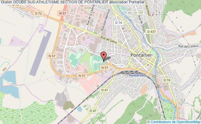 plan association Doubs Sud Athletisme Section De Pontarlier Pontarlier