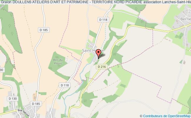 plan association Doullens Ateliers D'art Et Patrimoine - Territoire Nord Picardie Lanches-Saint-Hilaire