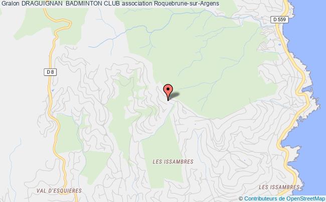 plan association Draguignan  Badminton Club Roquebrune-sur-Argens