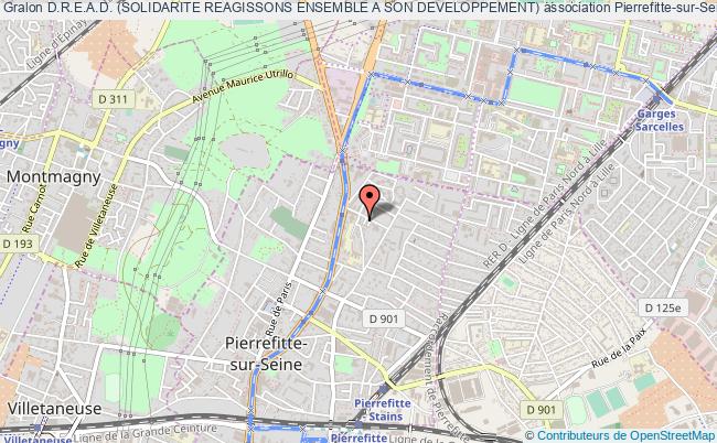 plan association D.r.e.a.d. (solidarite Reagissons Ensemble A Son Developpement) Pierrefitte-sur-Seine