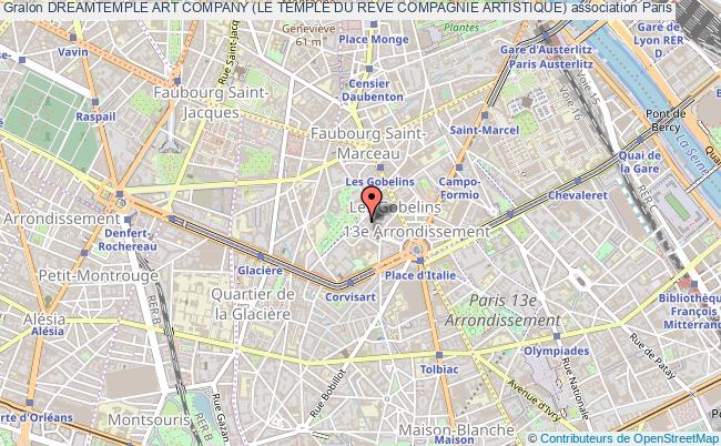 plan association Dreamtemple Art Company (le Temple Du Reve Compagnie Artistique) Paris