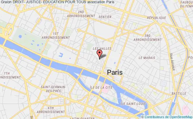plan association Droit- Justice- Education Pour Tous Paris