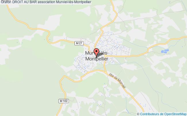 plan association Droit Au Bar Murviel-lès-Montpellier