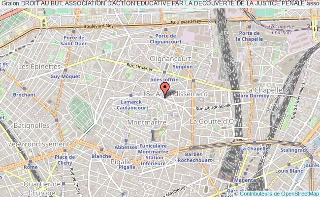 plan association Droit Au But, Association D'action Educative Par La Decouverte De La Justice Penale Paris