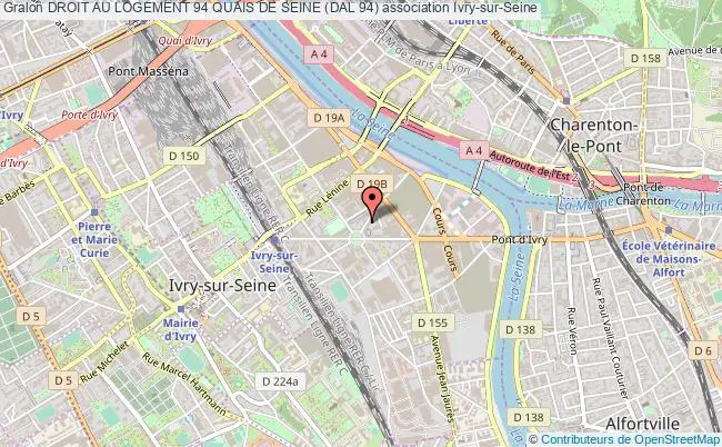 plan association Droit Au Logement 94 Quais De Seine (dal 94) Ivry-sur-Seine