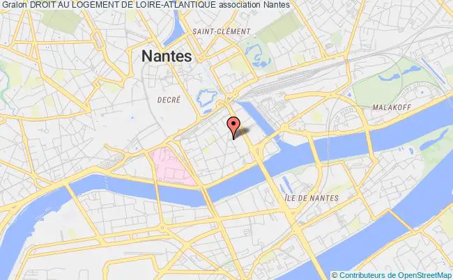 plan association Droit Au Logement De Loire-atlantique Nantes