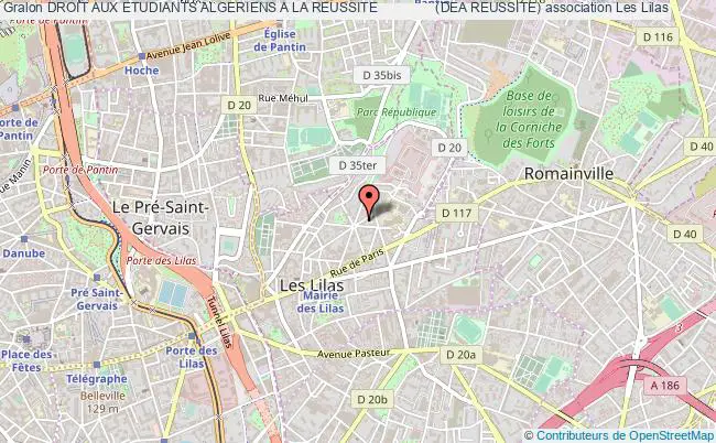 plan association Droit Aux Etudiants Algeriens A La Reussite               (dea Reussite) Les   Lilas