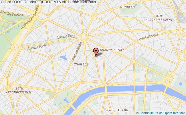 plan association Droit De Vivre (droit A La Vie) Paris