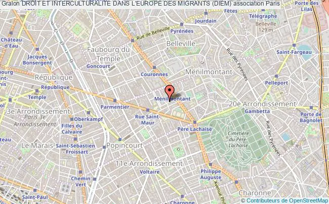 plan association Droit Et Interculturalite Dans L'europe Des Migrants (diem) Paris
