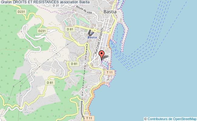 plan association Droits Et Resistances Bastia
