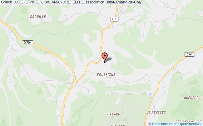 plan association D.s.e (division, Salamandre, Élite) Saint-Amand-de-Coly